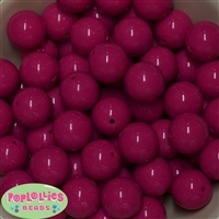 20mm Hot Pink Acrylic Bubblegum Beads Bulk