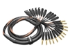 12-Channel Analog Snake | Made from Mogami 2933 & Neutrik Gold 1/4" TRS to 6 XLR-Female & 6 XLR-Male | Standard Finish ( Harness Loom )