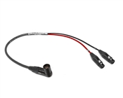 Arri Alexa Input Y Cable | Made from Mogami 2930 & Dual Neutrik Gold XLR-F to 5 Pin 90&deg; Right-Angle XLR-Male