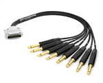Analog DB25 to 1/4" TS Snake Cable | Made from Mogami 2932 & Neutrik Gold Connectors | Premium Finish