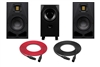 Adam Professional Audio A7V 7-inch Powered Studio Monitor Pair w/ Sub10 Mk2 10 inch Powered Studio Subwoofer