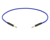 Molded Nickel TT Cable | Made from Mogami 2893 Mini-Quad Cable | 1 Foot | Blue