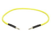 Molded Nickel TT Cable | Made from Mogami 2893 Mini-Quad Cable | 3 Feet | Yellow