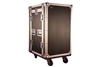 Gator G-TOUR 10X14 PU Pop-Up Console Rack Case | 10 Space Top and 14 Space Front and Rear Rackable Audio Equipment