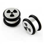 Steel Plug Ear Plug Stainless Steel surgical rings silver body jewelry