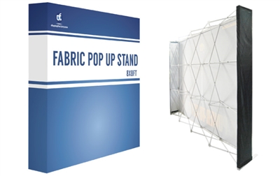 8x8ft Straight Fabric PopUp (Single Side Graphic Only)