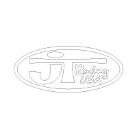 JT Oval Die Cut Decal - White