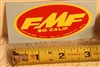 FMF Oval Medium Red / Yellow decal sticker