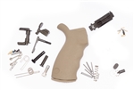 Spikes Tactical AR-15 Enhanced Lower Parts Kit FDE WITHOUT Trigger Group