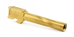 Zaffiri Precision Gold TiN Flush Barrel for Glock 17 Gen 1-4