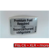 Premium Fuel Required Label 20933713 - SMC Performance and Auto Parts