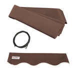 ALEKO Awning Fabric Replacement for 20x10 Ft Retractable Patio Awning, BROWN Color