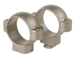 BURRIS Standard Solid Steel Rings (Dovetail front, Windage Adjustable Rear) Silver Medium 1 inch