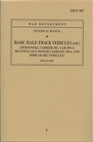 TM 9-707 Operator & Maintenance Manual for International Half-Track (G147).  Includes M5, M5A1, M9A1 & M14.