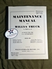 TM 10-1513 Maintenance Manual for Willys Truck, Change 1 dated May 1, 1943