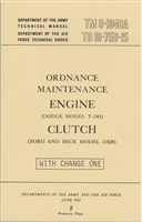 TM 9-1840A Engine & Clutch Manual for Dodge M37 Series (G741)