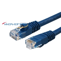 Wavenet 6E04UM CAT6 550MHz UTP Patch Cable with Molded Snagless Boot - 14 Ft - Blue, White