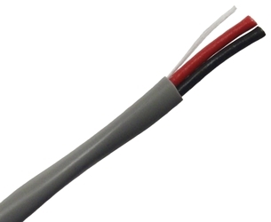 18 AWG 2 Conductor CMR, 1000 ft Gray Cable