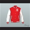 East High School Wildcats Red Wool and White Lab Leather Varsity Letterman Jacket 1