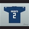 Kyle Philips 2 San Marcos High School Knights Navy Blue Football Jersey 2