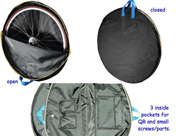 B&W Wheel Guard w/ light padding, Bicycle Wheel bag travel cover