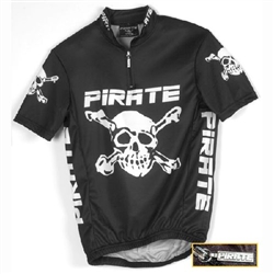 Pirate Kid's Black Cycling Jersey Youth sizes 6-10