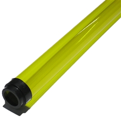 T12 Canary Yellow Fluorescent Tube Colored Safety Sleeve and Guard.  A cheap way to color your life!