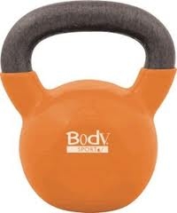 BodySport 35lb Kettlebell, Latex-Free, Orange
