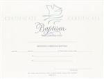 Certificate-Baptism/Dove (Mark 16:16) : 730817213354