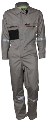 Summit BreezeÂ® Flame Resistant (FR) Coverall - 7 oz Gray