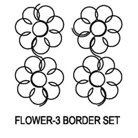 Flower-3 Border Set