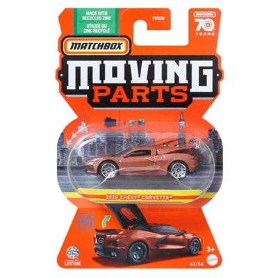 2023 Matchbox Moving Parts Diecast Vehicle -  2020 Chevy Corvette