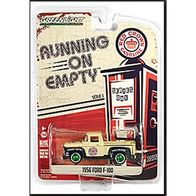 Greenlight - Running on Empty Series 1 1956 Ford F-100 Red Crown Gasoline