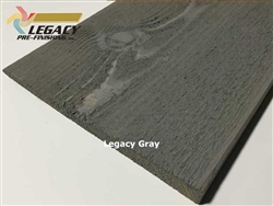 Prefinished Cedar Bevel Siding - Legacy Gray Stain
