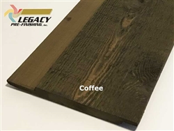 Prefinished Cedar Channel Rustic Siding - Coffee Stain
