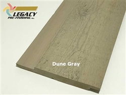 Prefinished Cedar Channel Rustic Siding - Dune Gray Stain