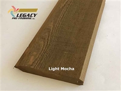Prefinished Cypress Tongue And Groove Siding - Light Mocha Stain
