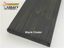 Prefinished Cedar Nickel Gap Siding - Black Cinder