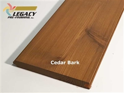 Prefinished Cedar Nickel Gap Siding - Cedar Bark Stain