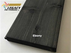 Prefinished Cedar Nickel Gap Siding - Ebony Stain