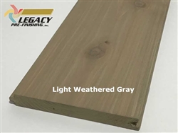 Prefinished Cedar Nickel Gap Siding - Light Weathered Gray