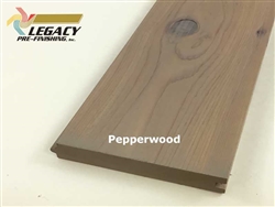 Prefinished Cedar Nickel Gap Siding - Pepperwood Stain