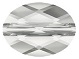 8mm Oval Mini Bead Silver Shade