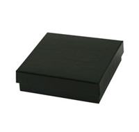 #33 Black Onyx Solid Top Jewelry Box- 3 1/2" x 3 1/2" x 1"