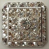 Loaded Square-20mm-CRYSTAL/SILVER