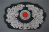 Original German WWII Heer Officerâ€™s Visor Cap Wreath & Cockade