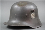 Original Early Third Reich Heer M18 Double Decal Transitional Late War Reissued Helmet