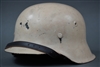 Original German WWII Refurbished M42 Helmet White Washed NS66