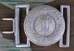 Reproduction German WWII Heer Officerâ€™s Aluminum Belt Buckle