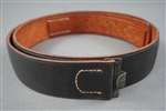 Reproduction German WWII Enlisted Mans Leather Belt (Koppel) European Made